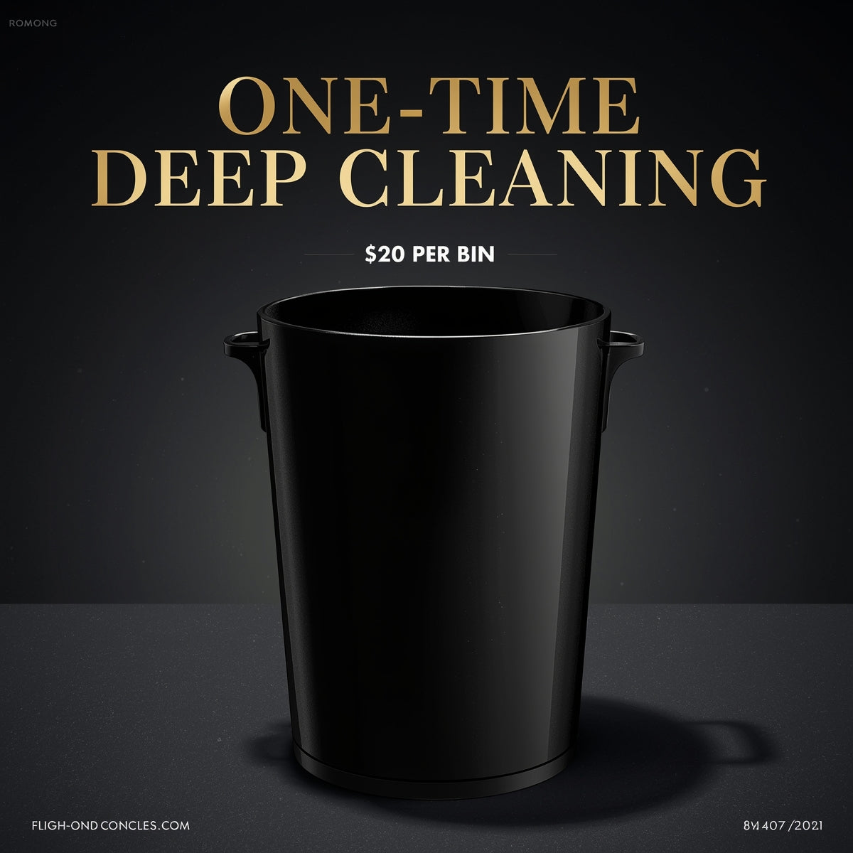 ⭐ One-Time Clean — $20 per bin